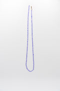 Lilac faceted bead necklace