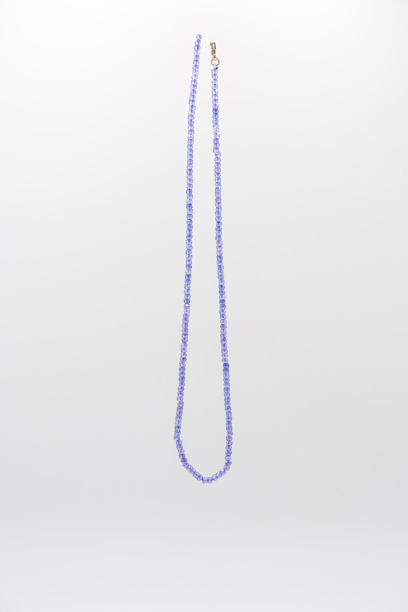Lilac faceted bead necklace