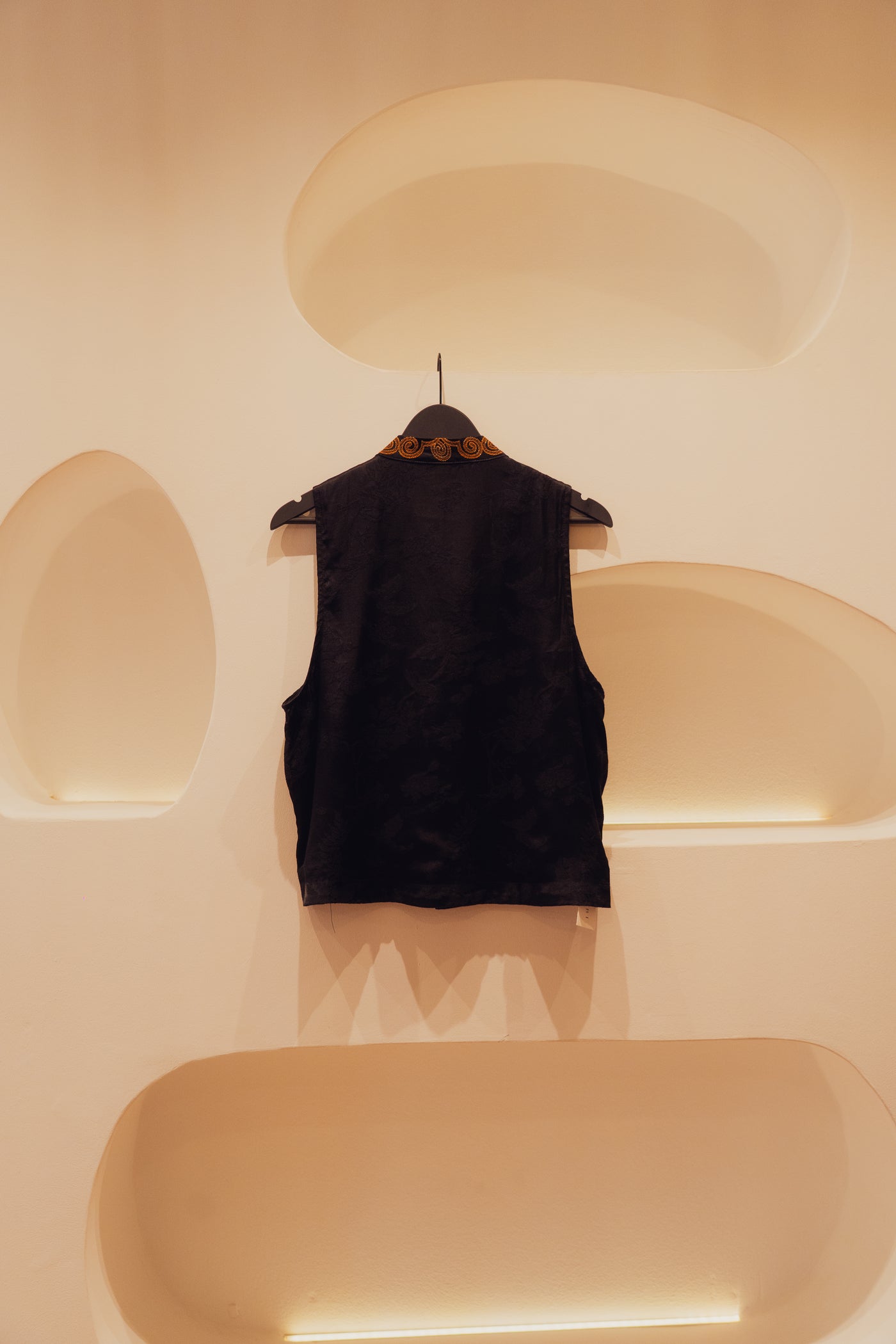 Exclusive handmade silk vest