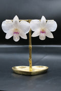 Alma real orchid earrings