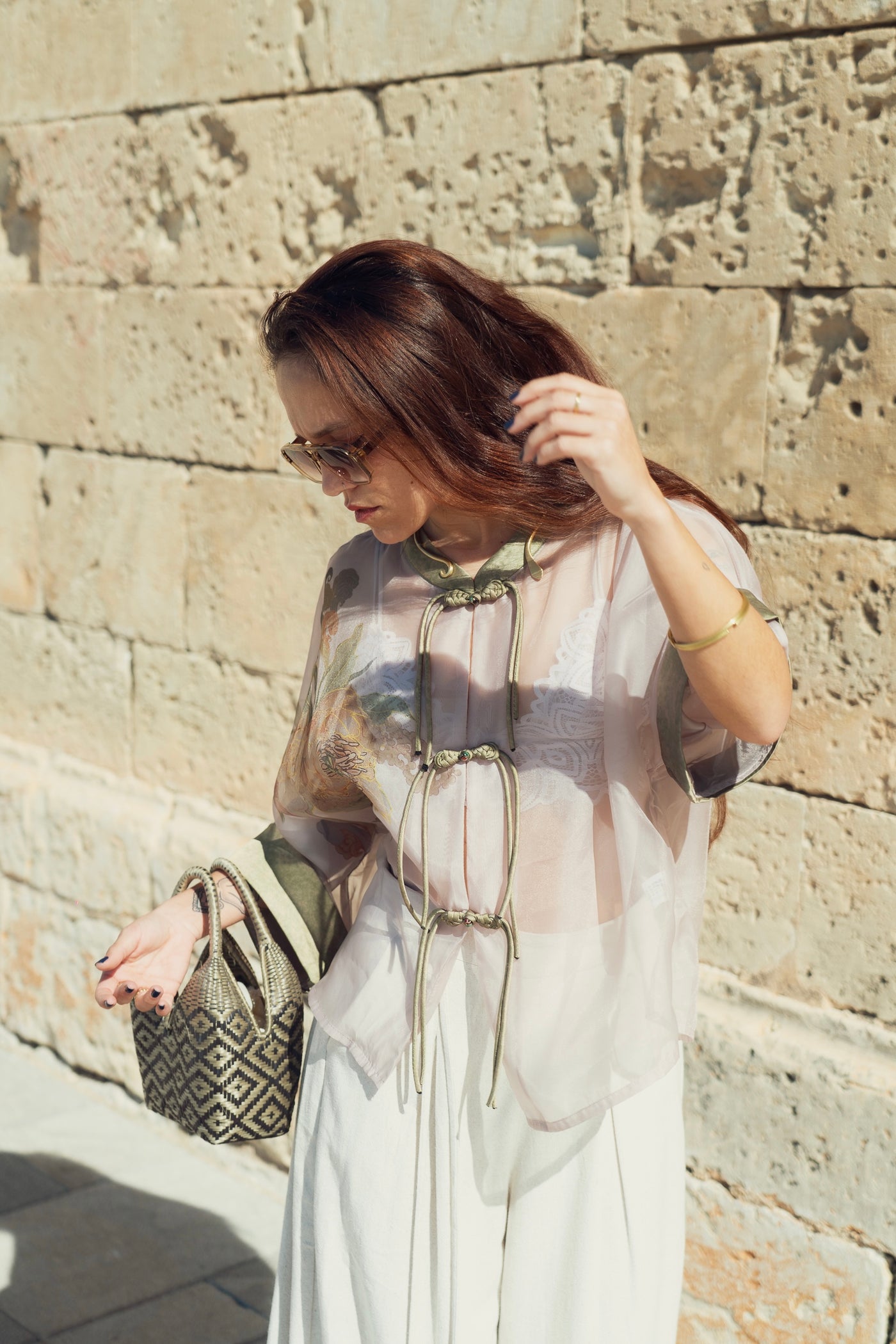 Exclusive handmade silk kimono jacket