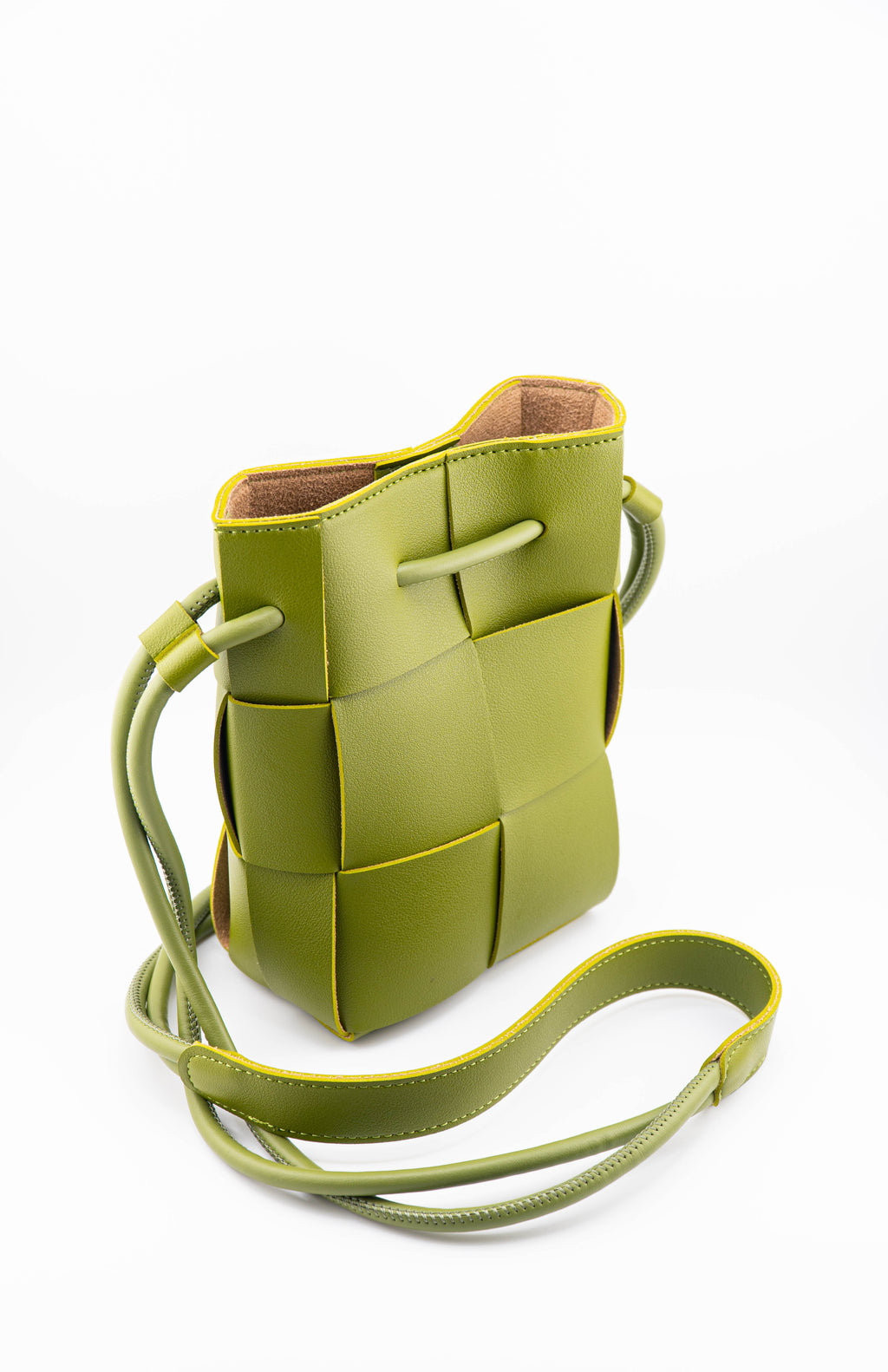 Handmade vegan leather bag