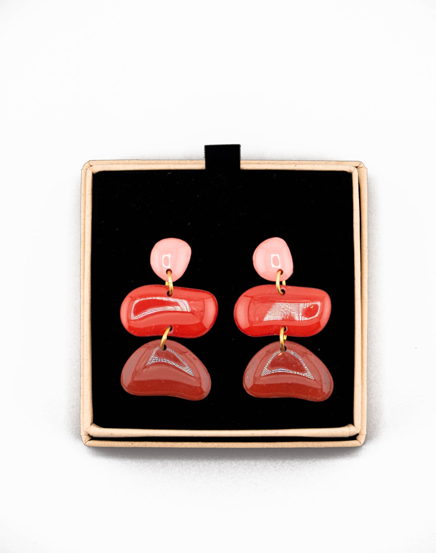 Handmade clay earrings