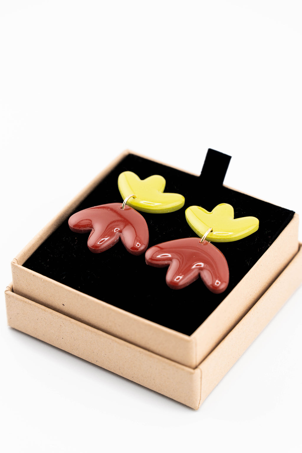 Handmade clay earrings