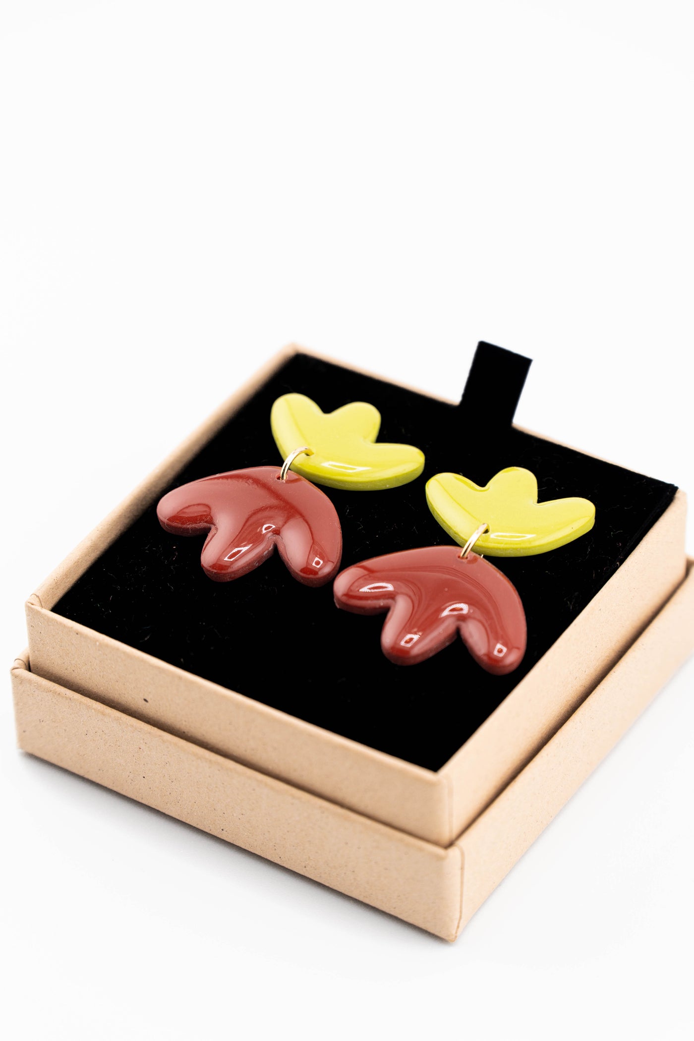 Handmade clay earrings