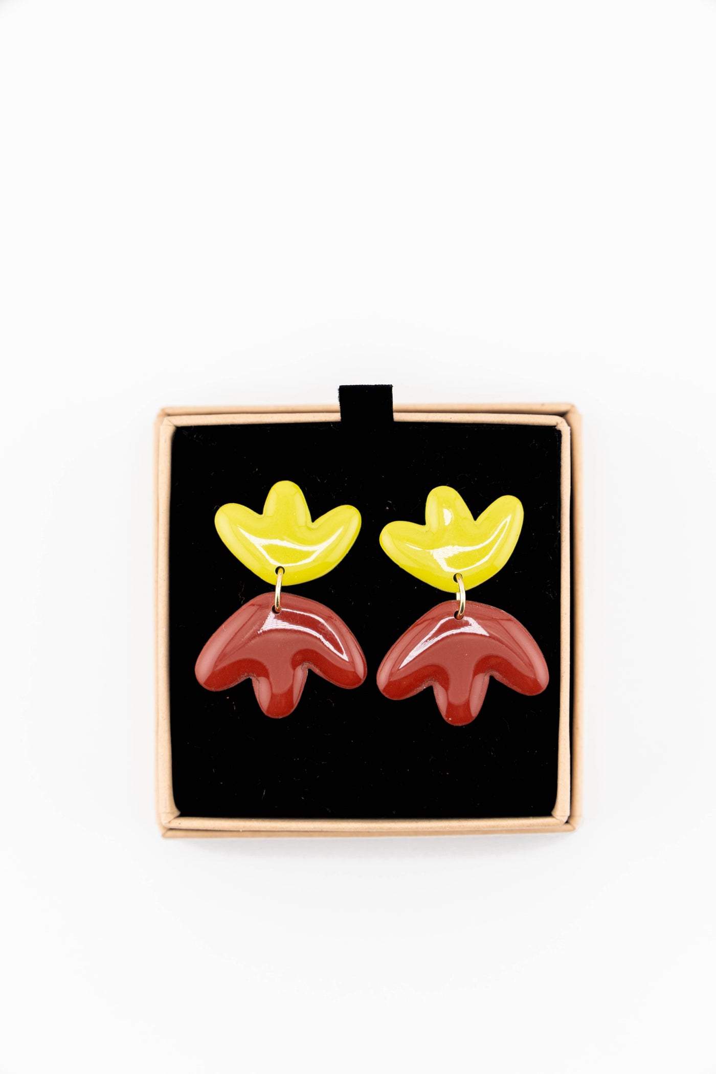 Handmade clay earrings