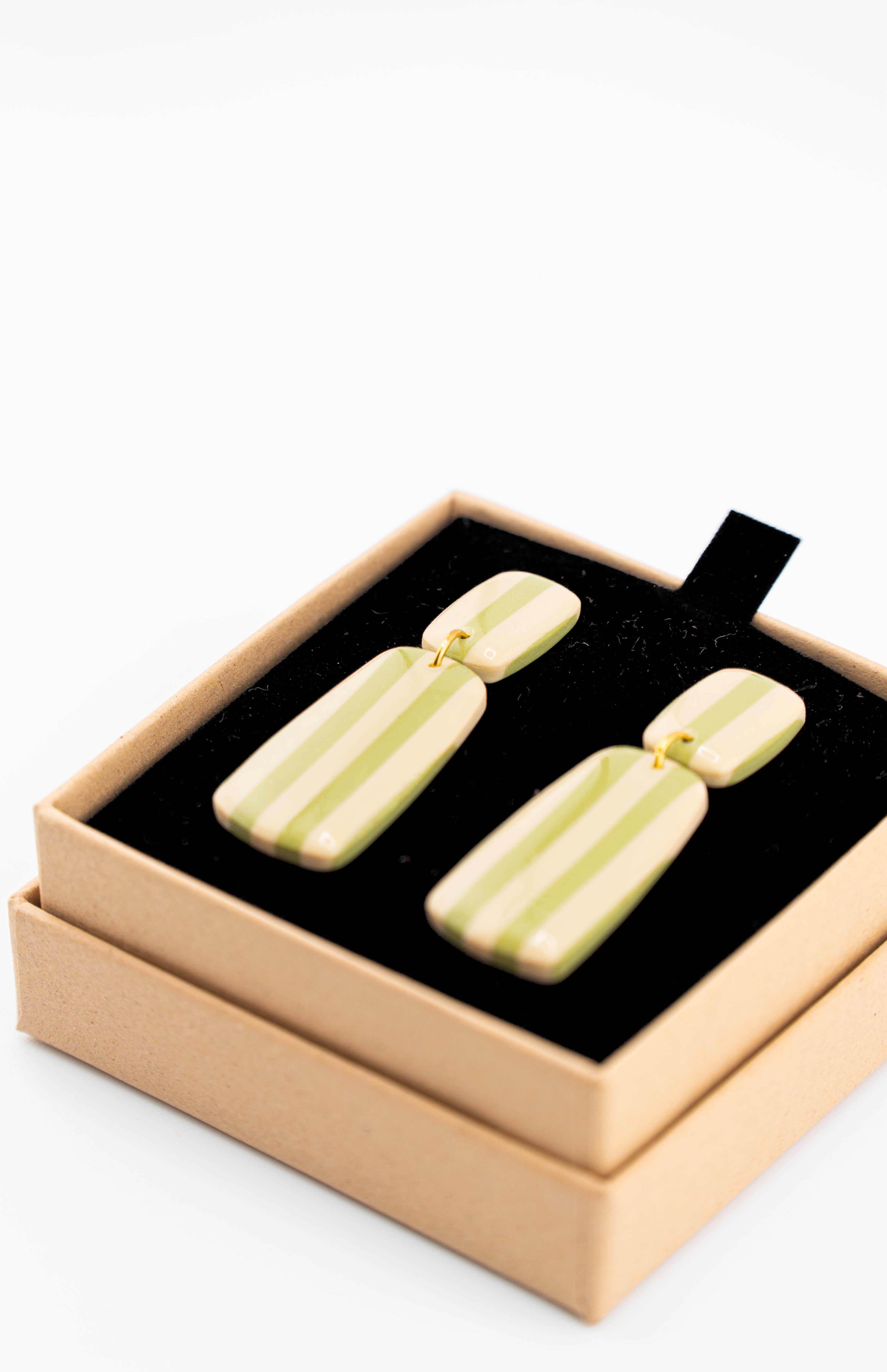 Handmade clay earrings