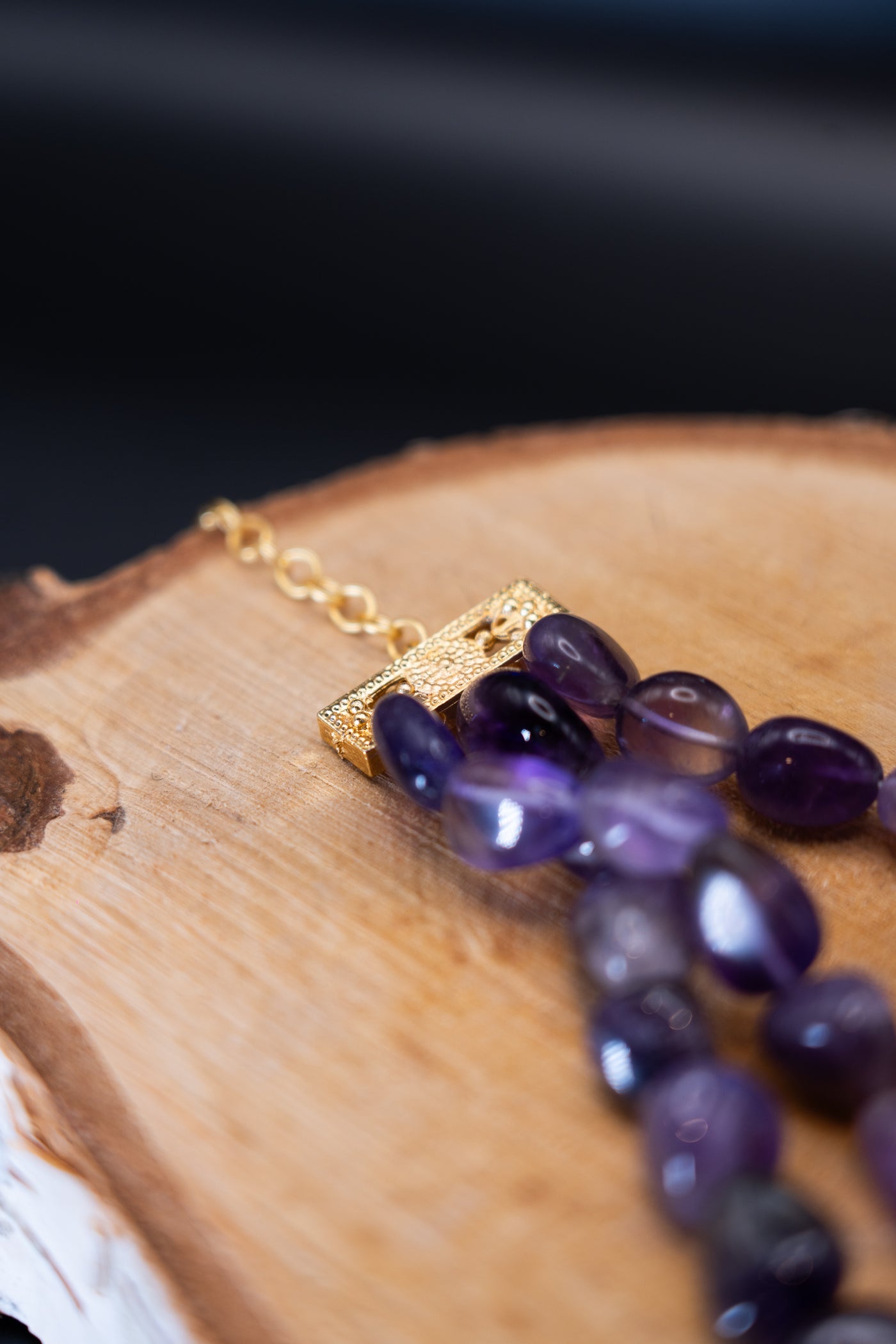Amethyst choker