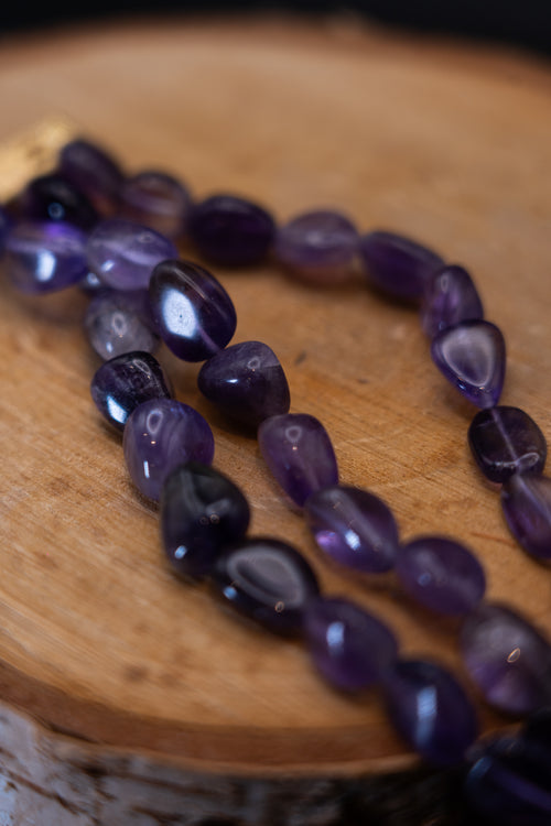 Amethyst choker
