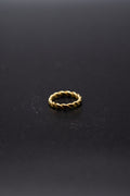 Minimalistic rope twist ring