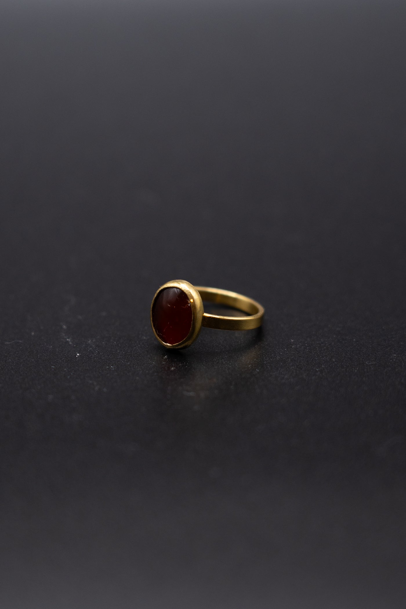 Natural stone ring