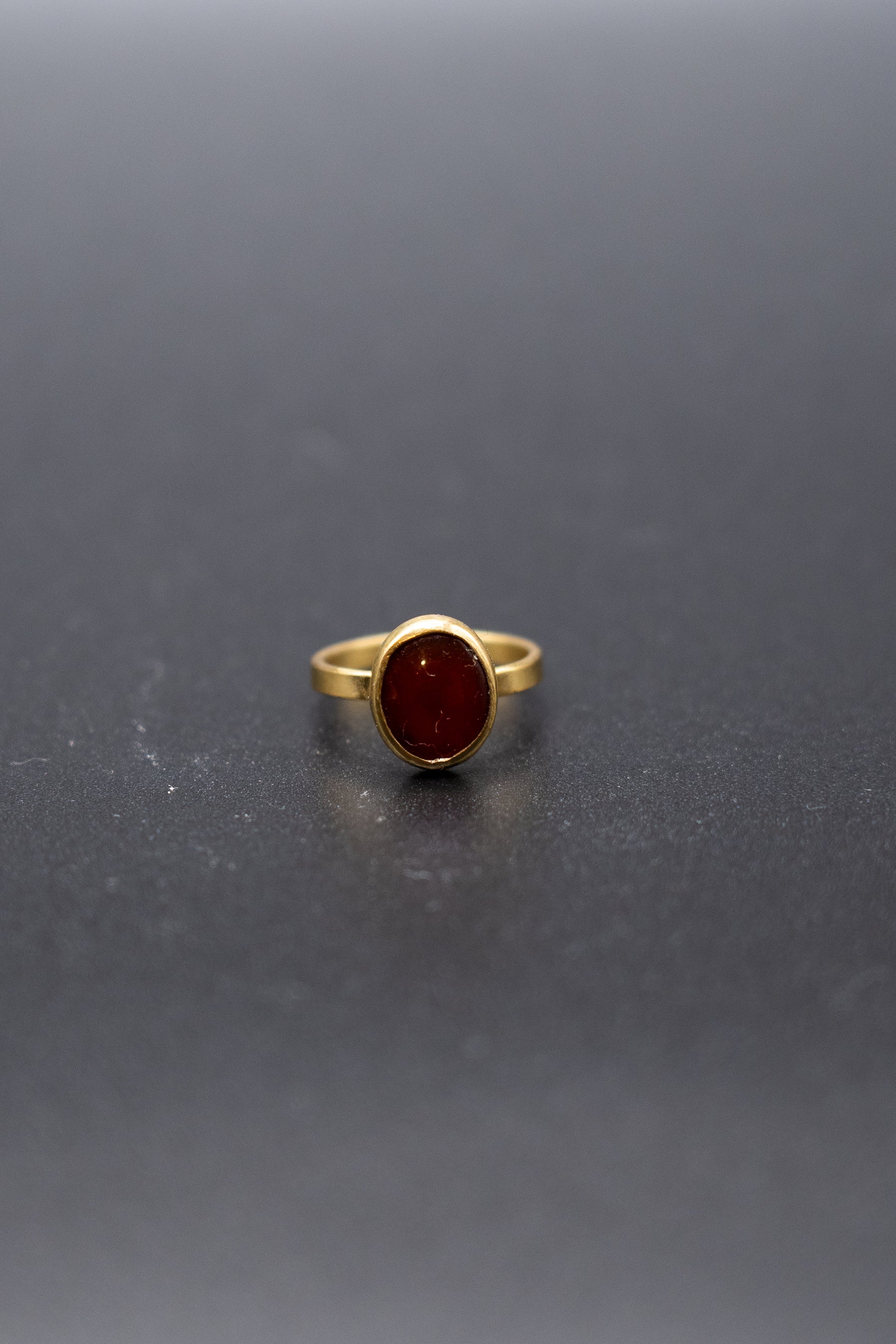 Natural stone ring