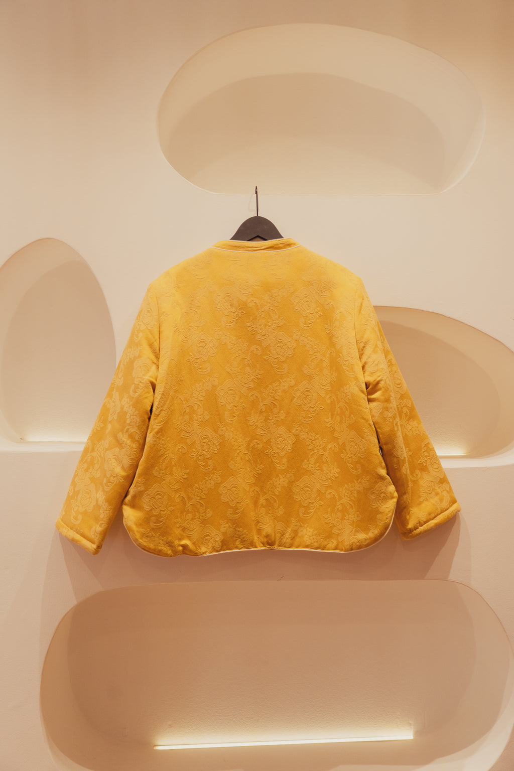 Banana yellow silk jacket