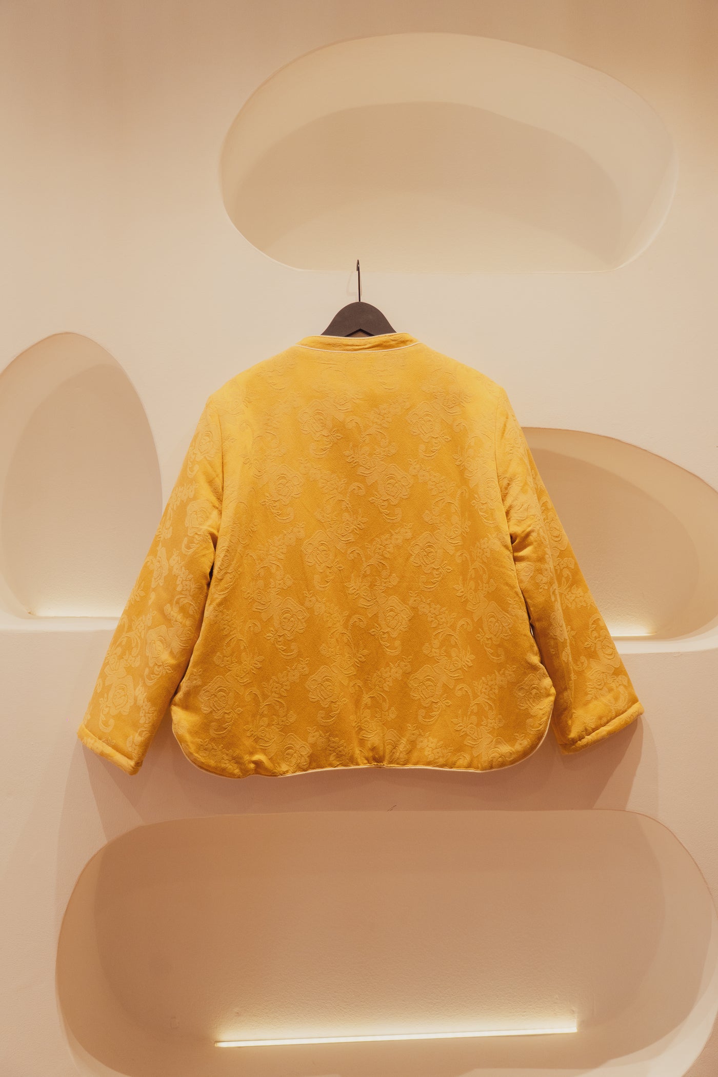 Banana yellow silk jacket