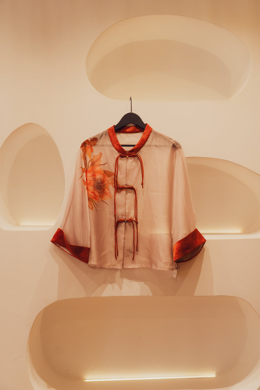 Exclusive handmade silk kimono jacket
