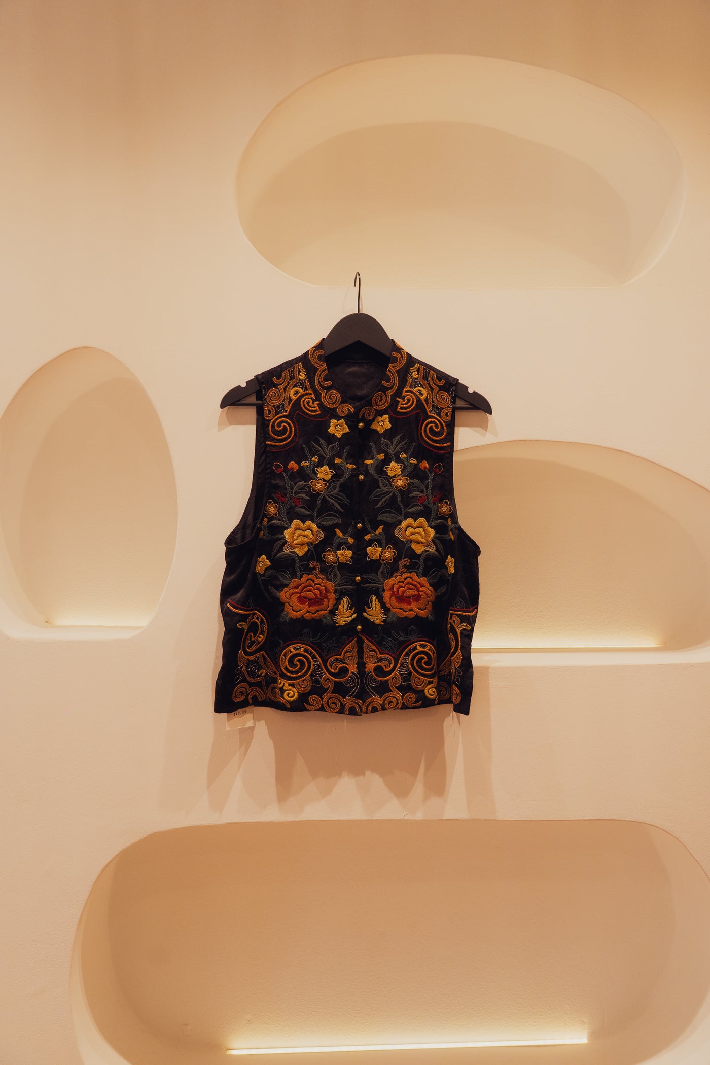 Exclusive handmade silk vest