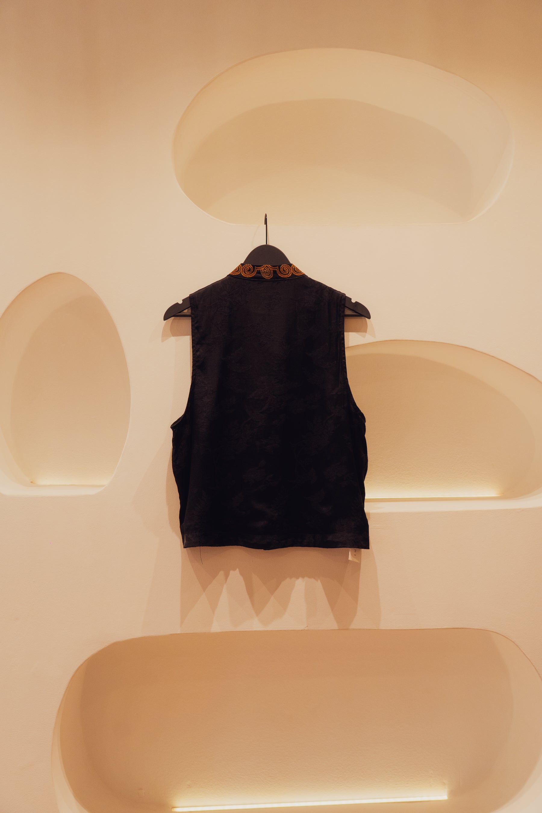 Exclusive handmade silk vest