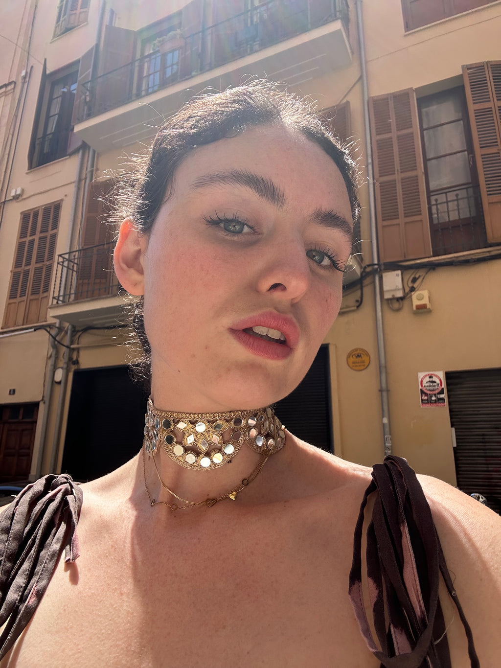 Handmade statement choker