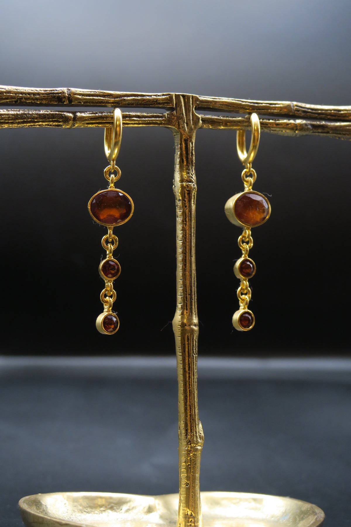 Ruby earrings