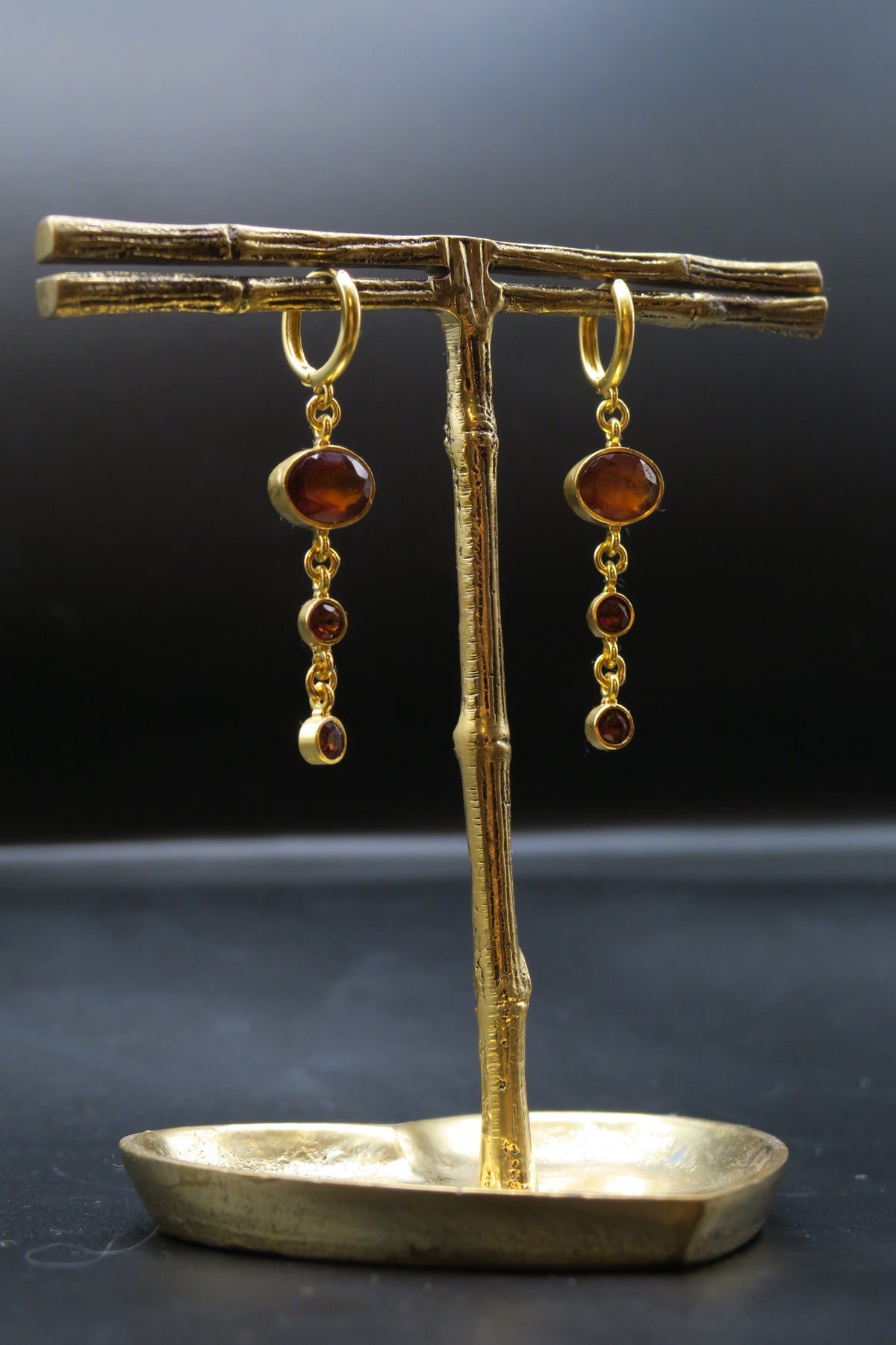 Ruby earrings