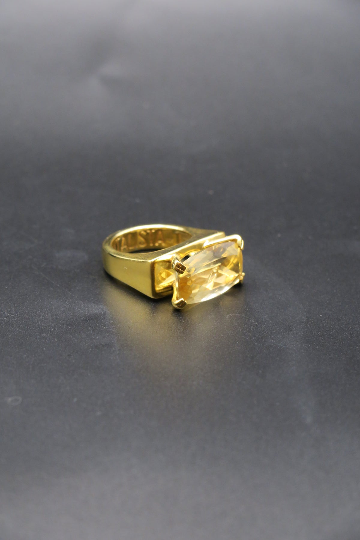 Citrine Gold Ring