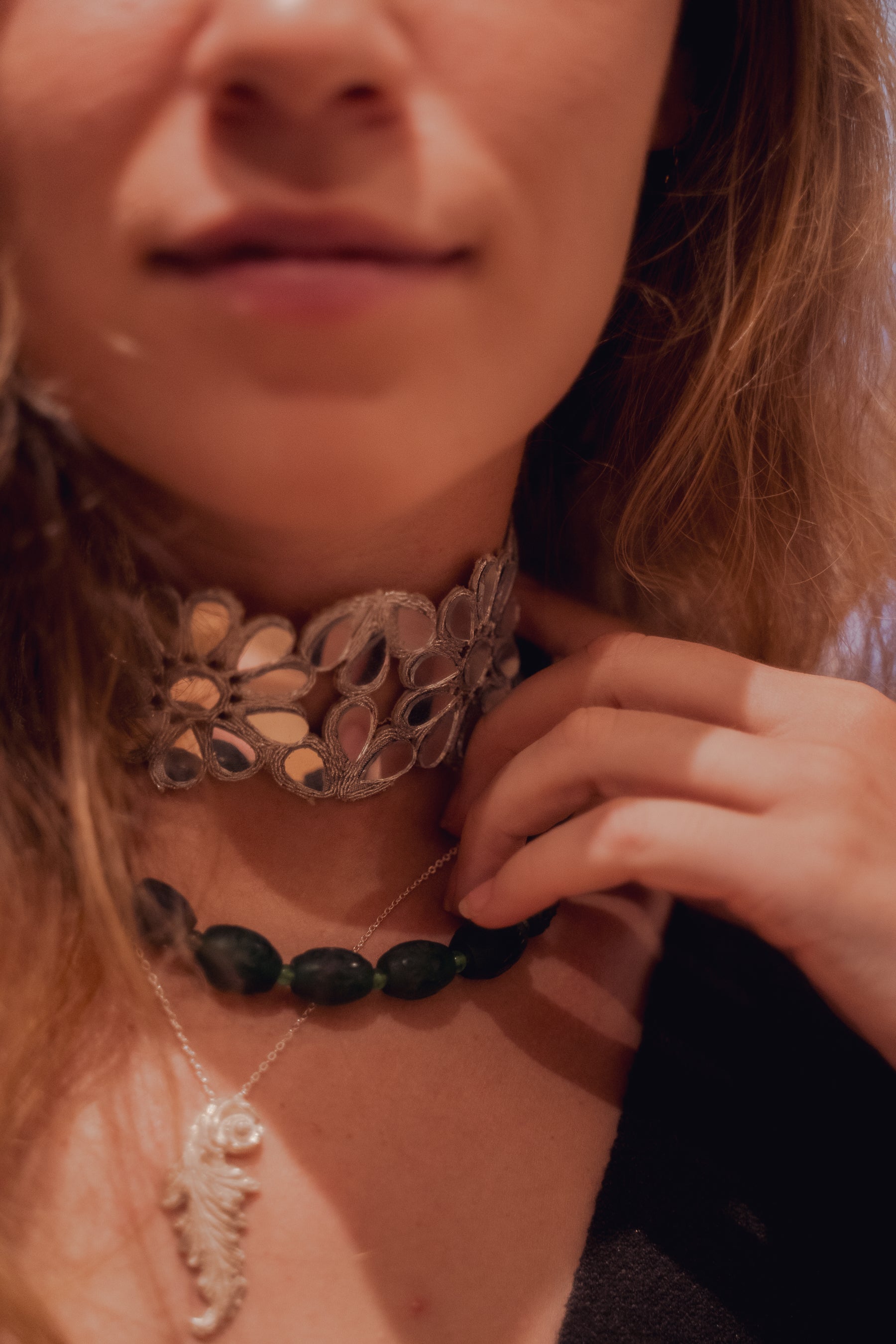 Handmade statement choker